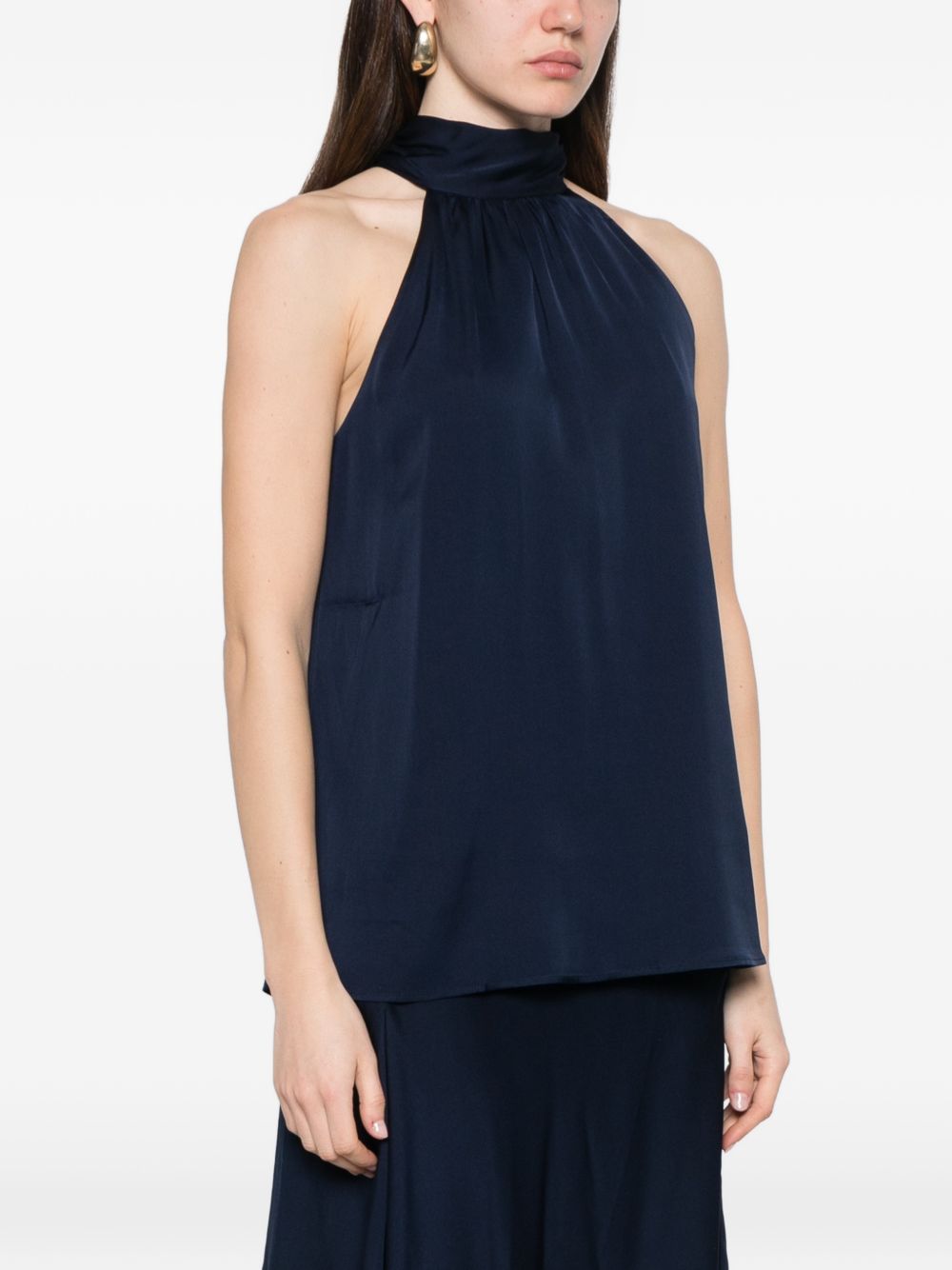 SILK95FIVE Top Blue Silk