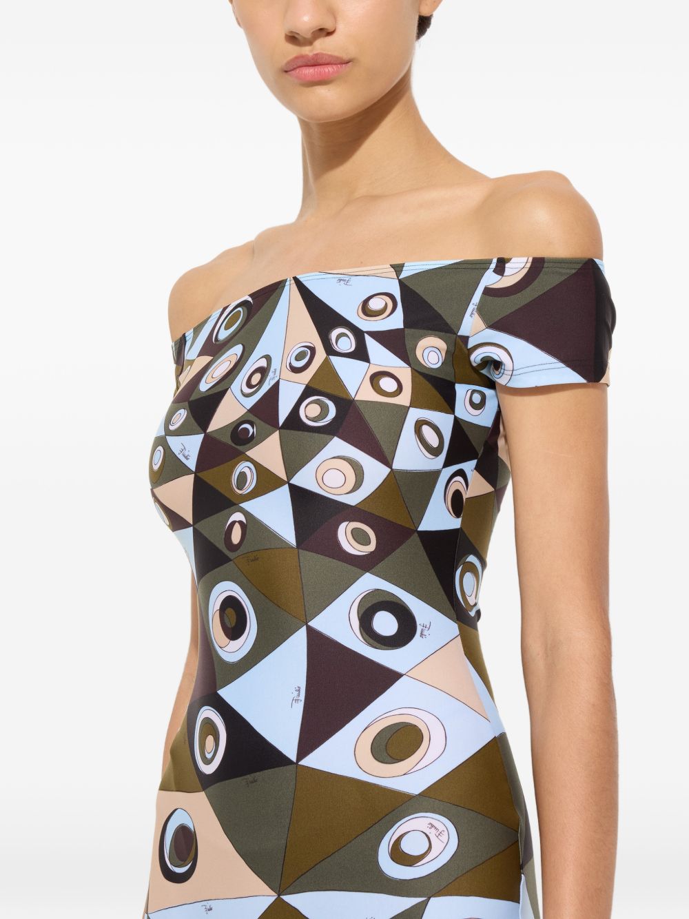 Pucci Dresses Blue Elastan Poliammide
