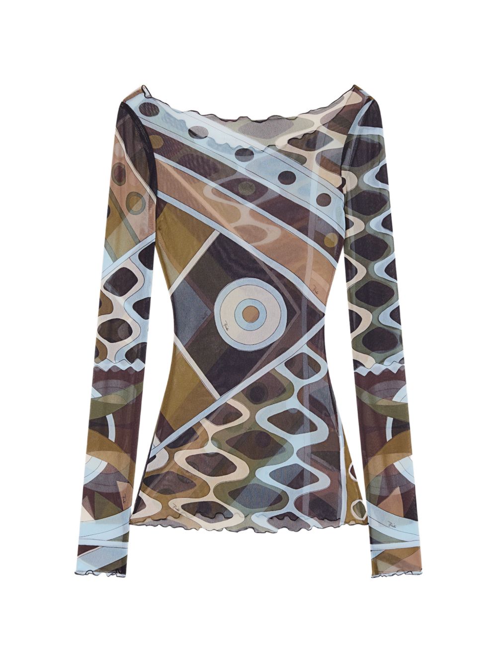 Pucci T-Shirts And Polos Blue Poliammide