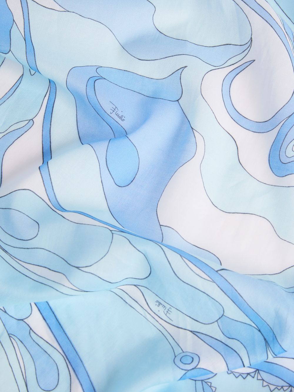 Pucci Sea Clothing Clear Blue Cotton