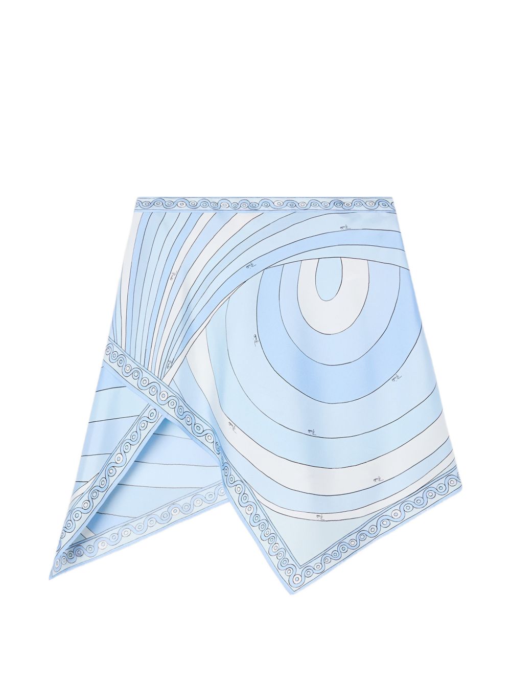 Pucci Skirts Clear Blue Silk
