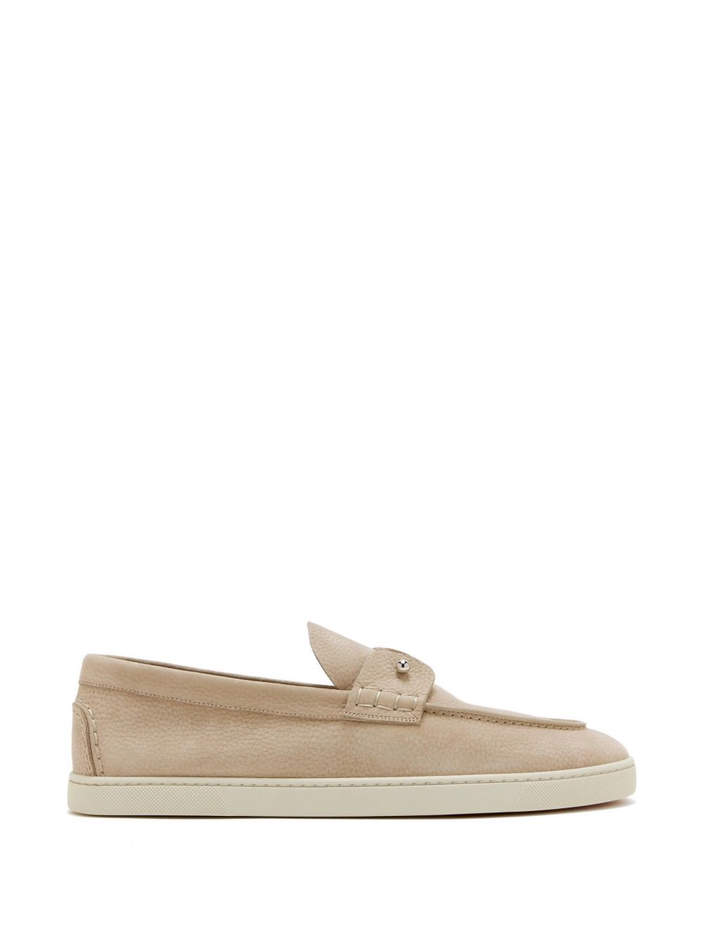 Christian Louboutin Flat shoes Beige Calf Leather