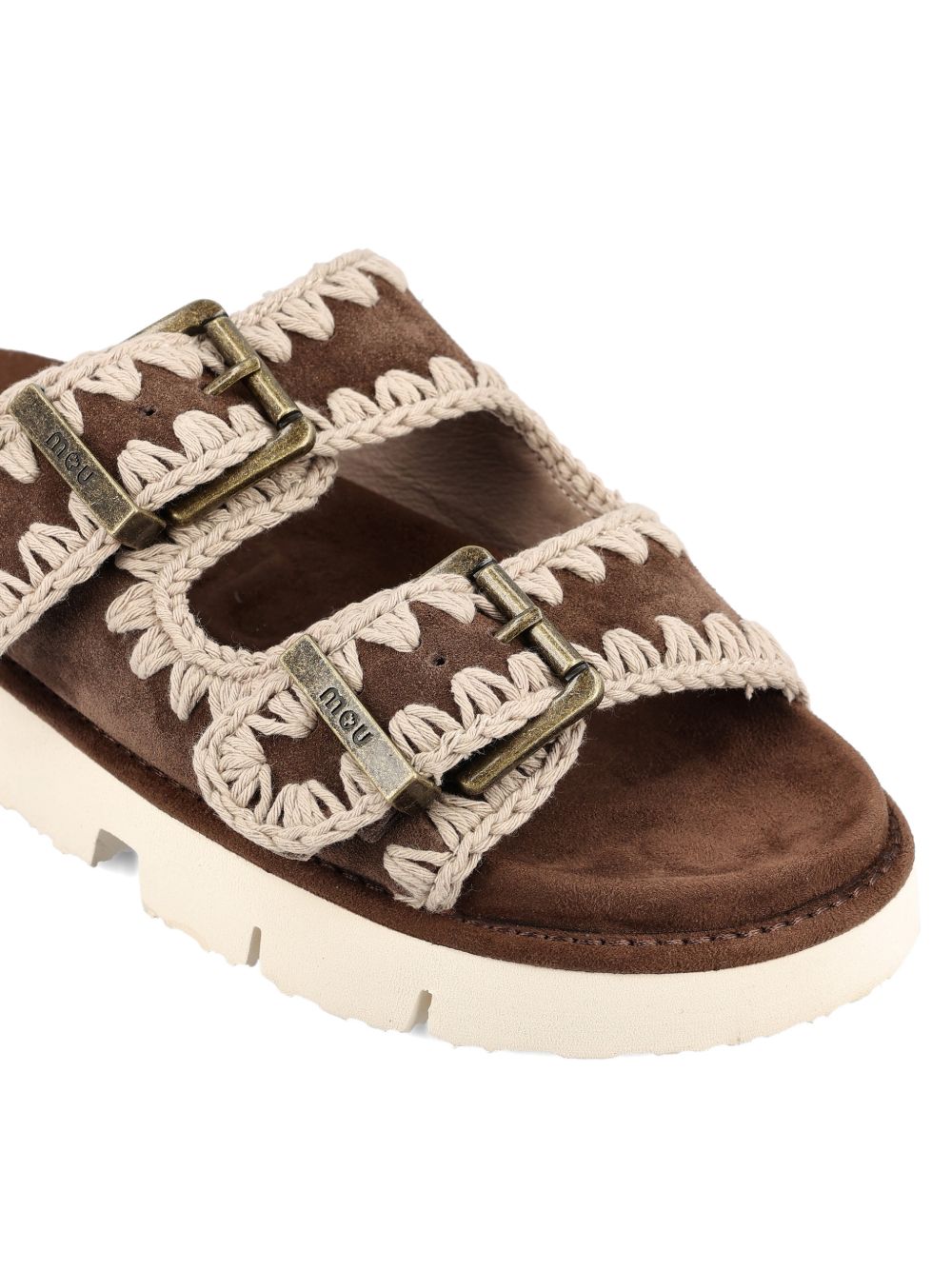 Mou Sandals Brown Outer: calf Suede