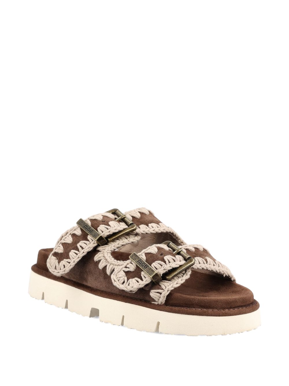 Mou Sandals Brown Outer: calf Suede