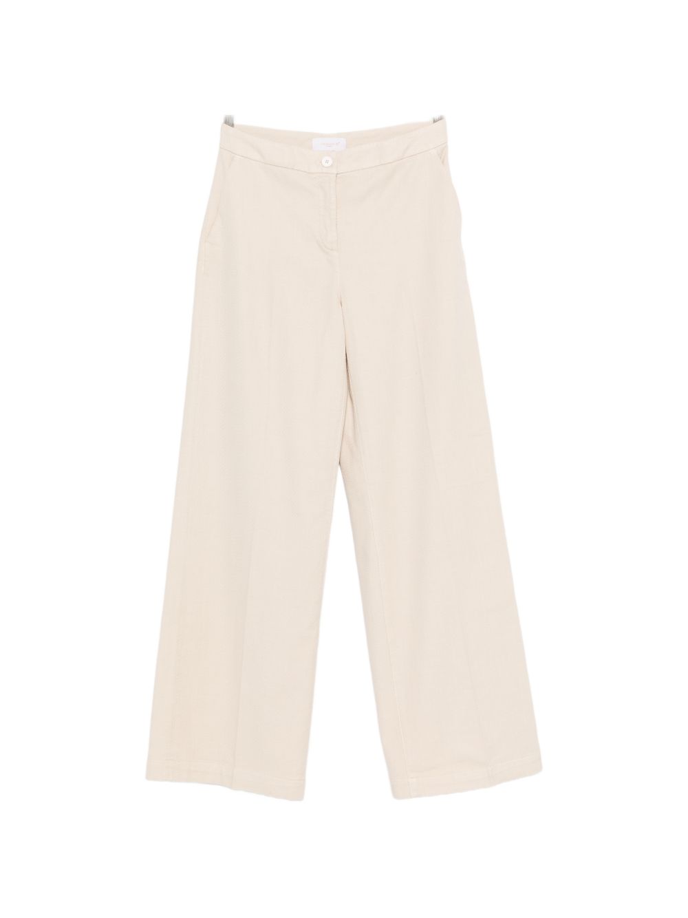 Via Masini 80 Trousers Beige Cotton