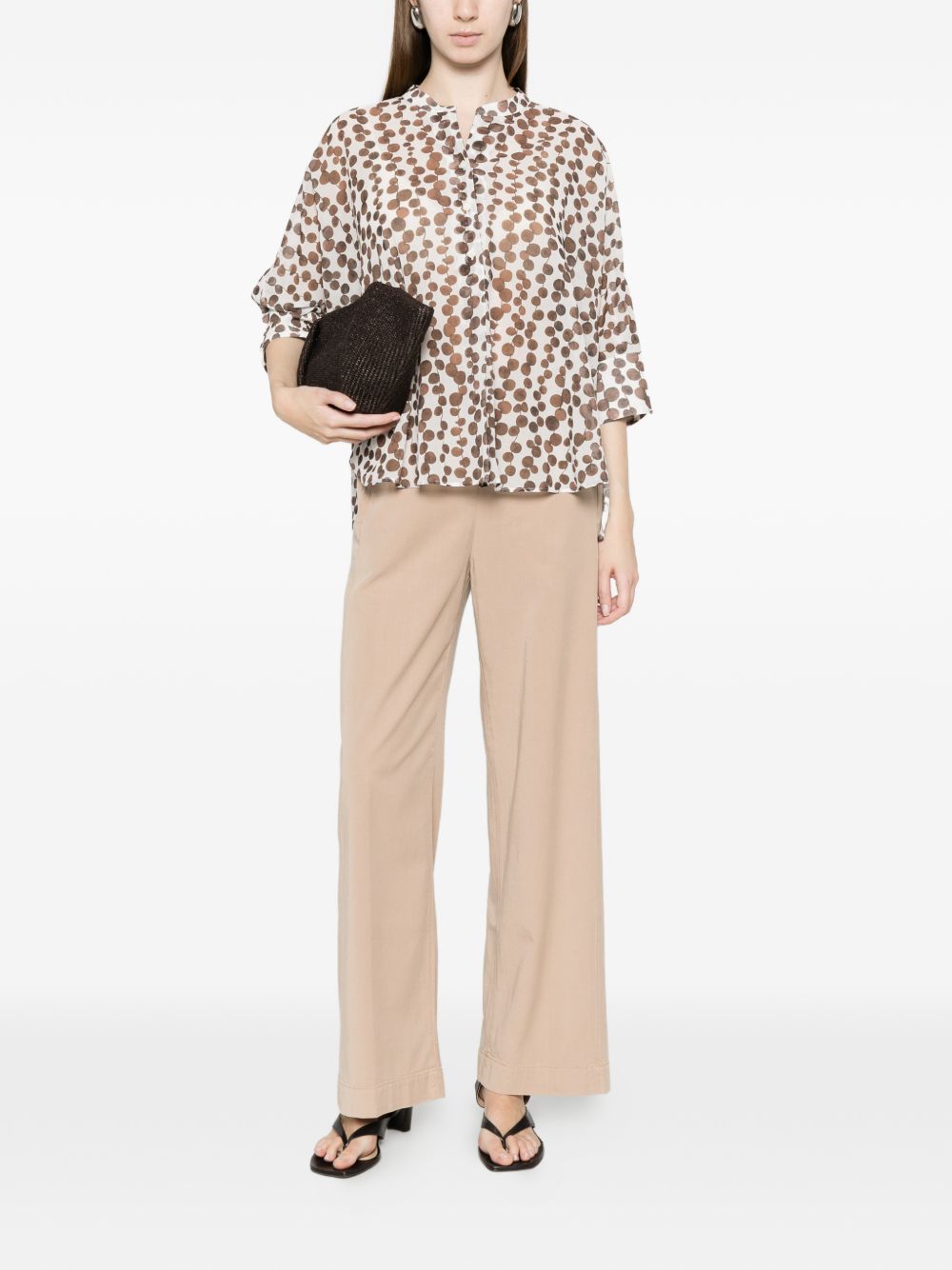 TRAME AUREE Shirts White Cotton