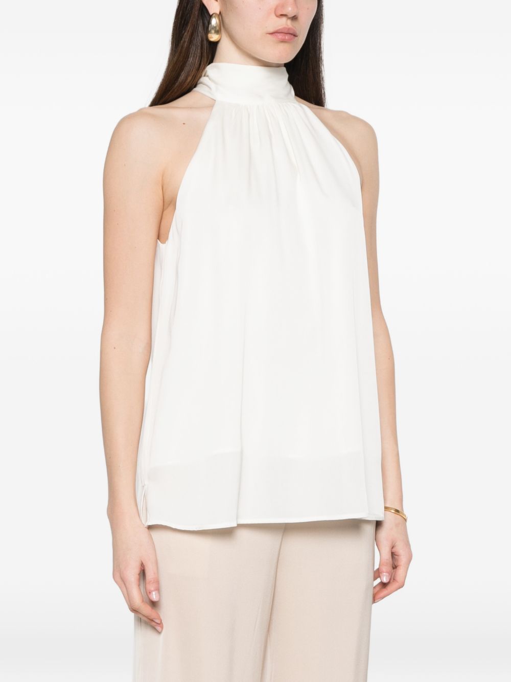 SILK95FIVE Top White Silk