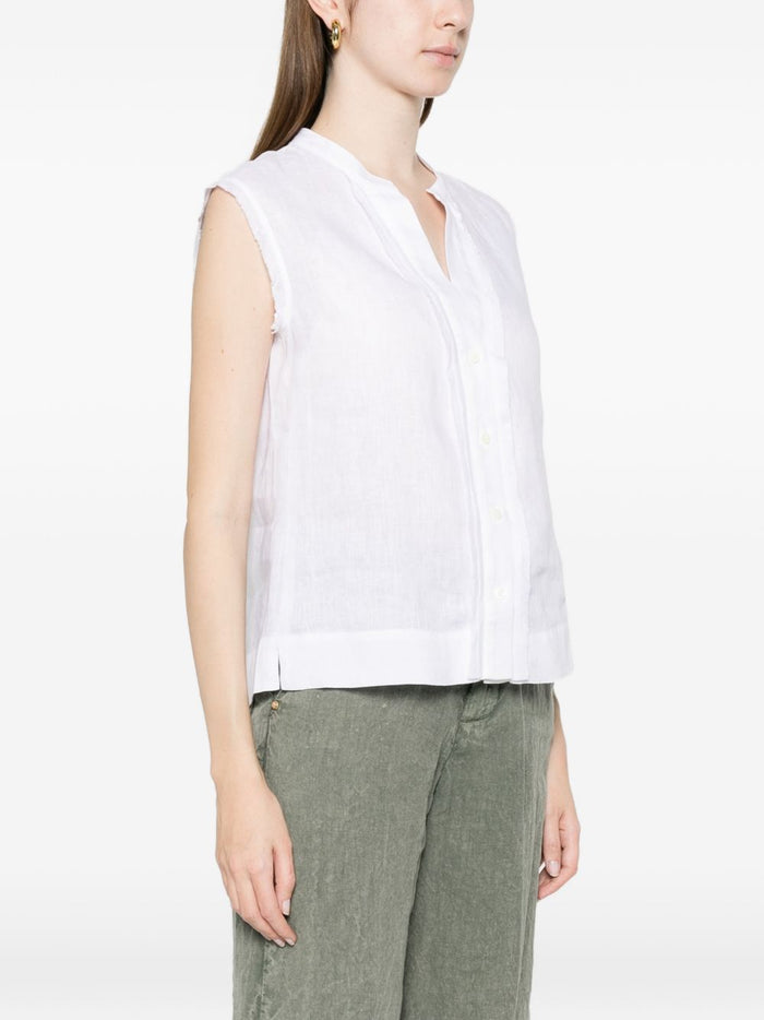 TRAME AUREE Shirts White Linen/flax