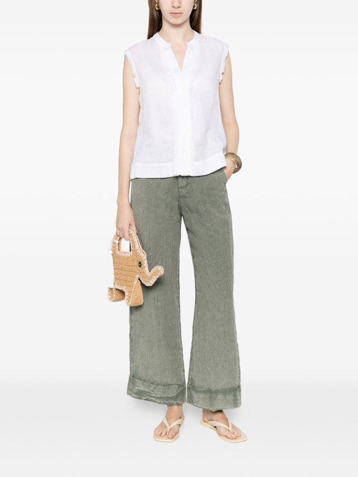 TRAME AUREE Shirts White Linen/flax