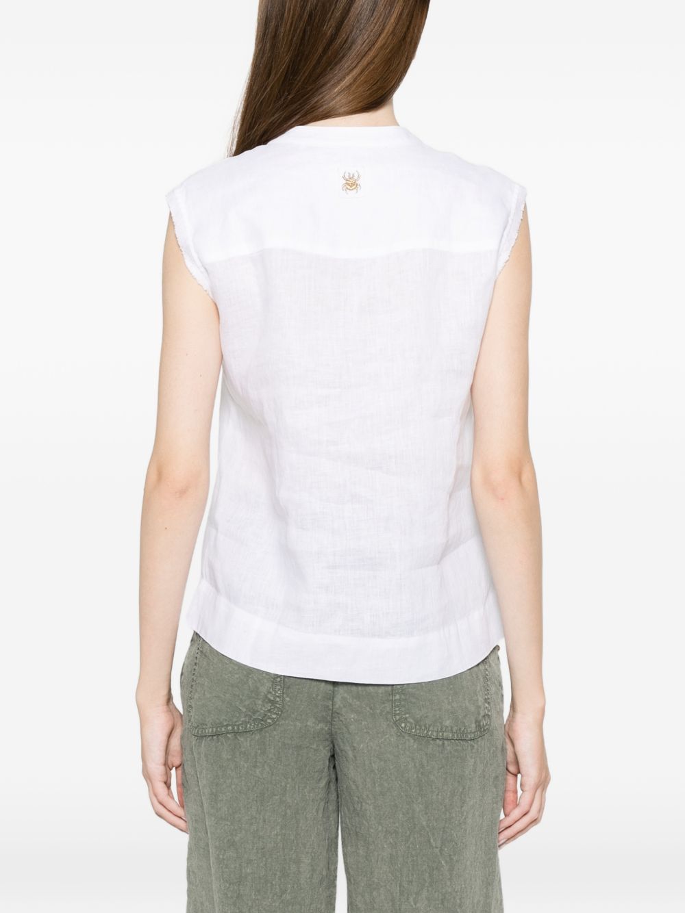 TRAME AUREE Shirts White Linen/flax