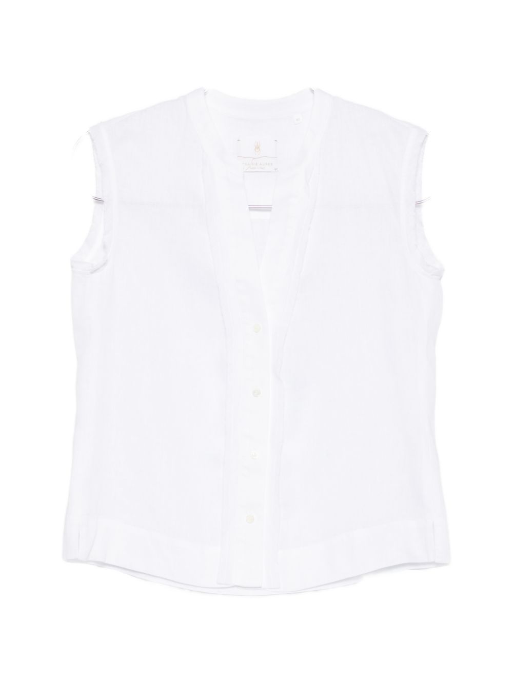 TRAME AUREE Shirts White Linen/flax