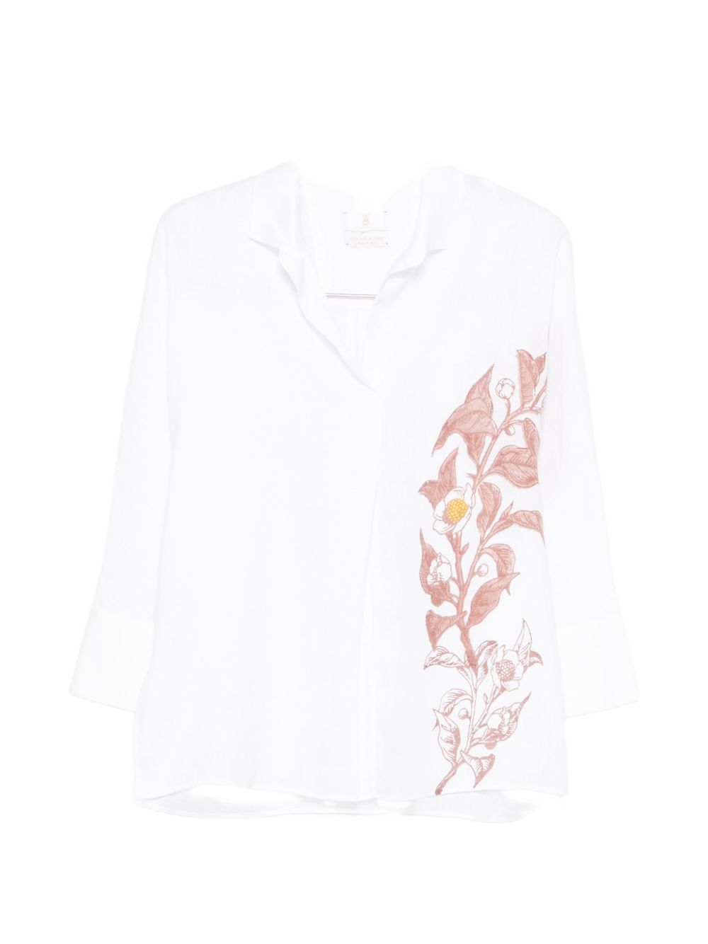 TRAME AUREE Shirts White Linen/flax