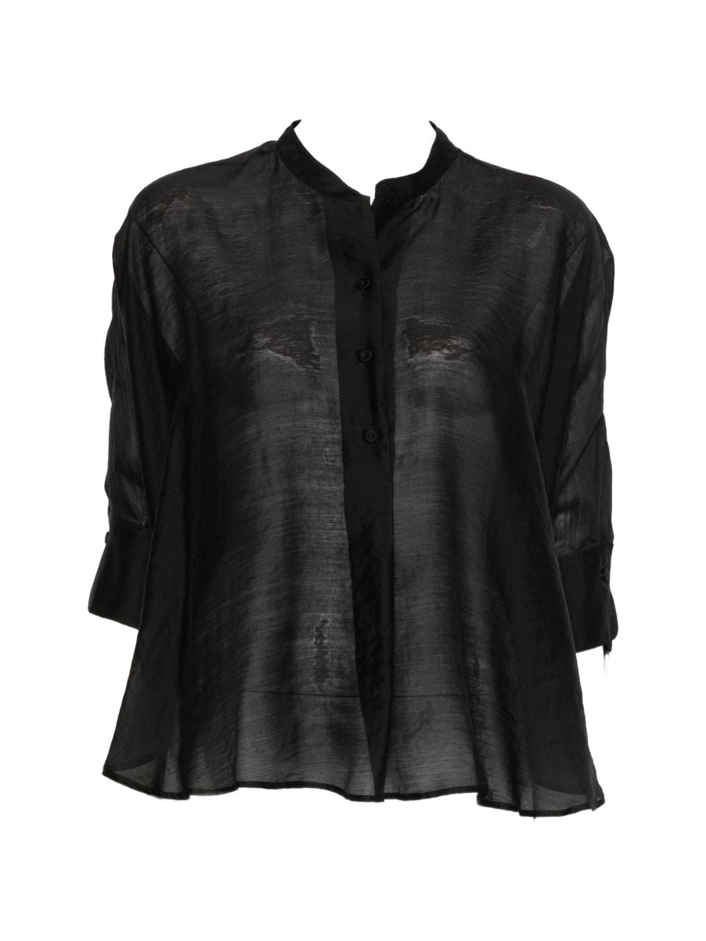 TRAME AUREE Shirts Black Lyocell