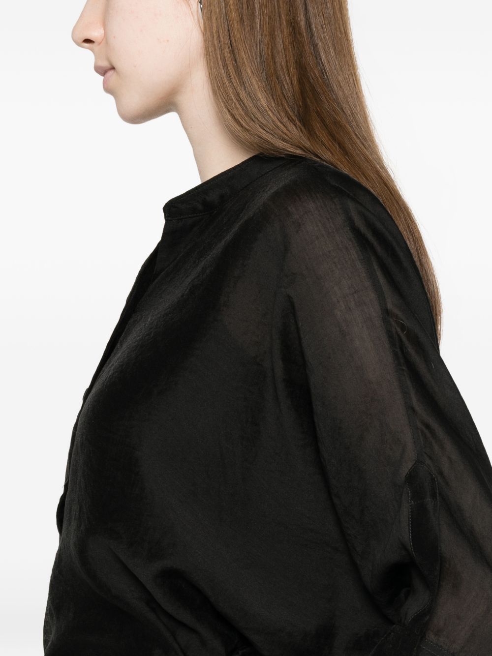 TRAME AUREE Shirts Black Lyocell