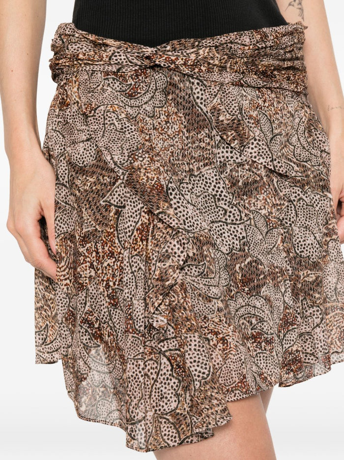 Isabel Marant Skirts Ochre Outer: Cotton
