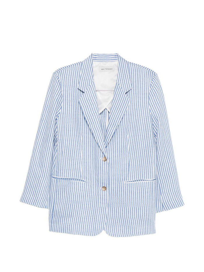 WHITE SAND Jackets Clear Blue Linen/flax