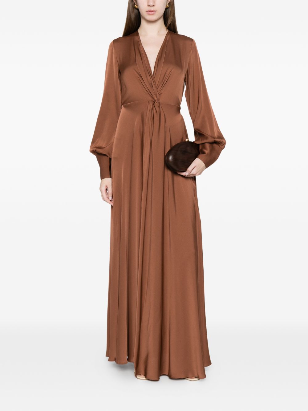 SILK95FIVE Dresses Marrone Chiaro Silk