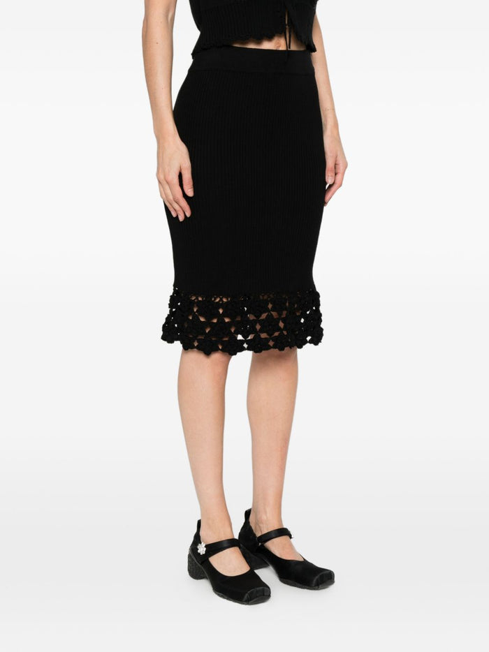 GANNI Skirts Black Polyamide