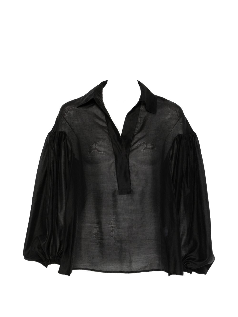 TRAME AUREE Shirts Black Lyocell