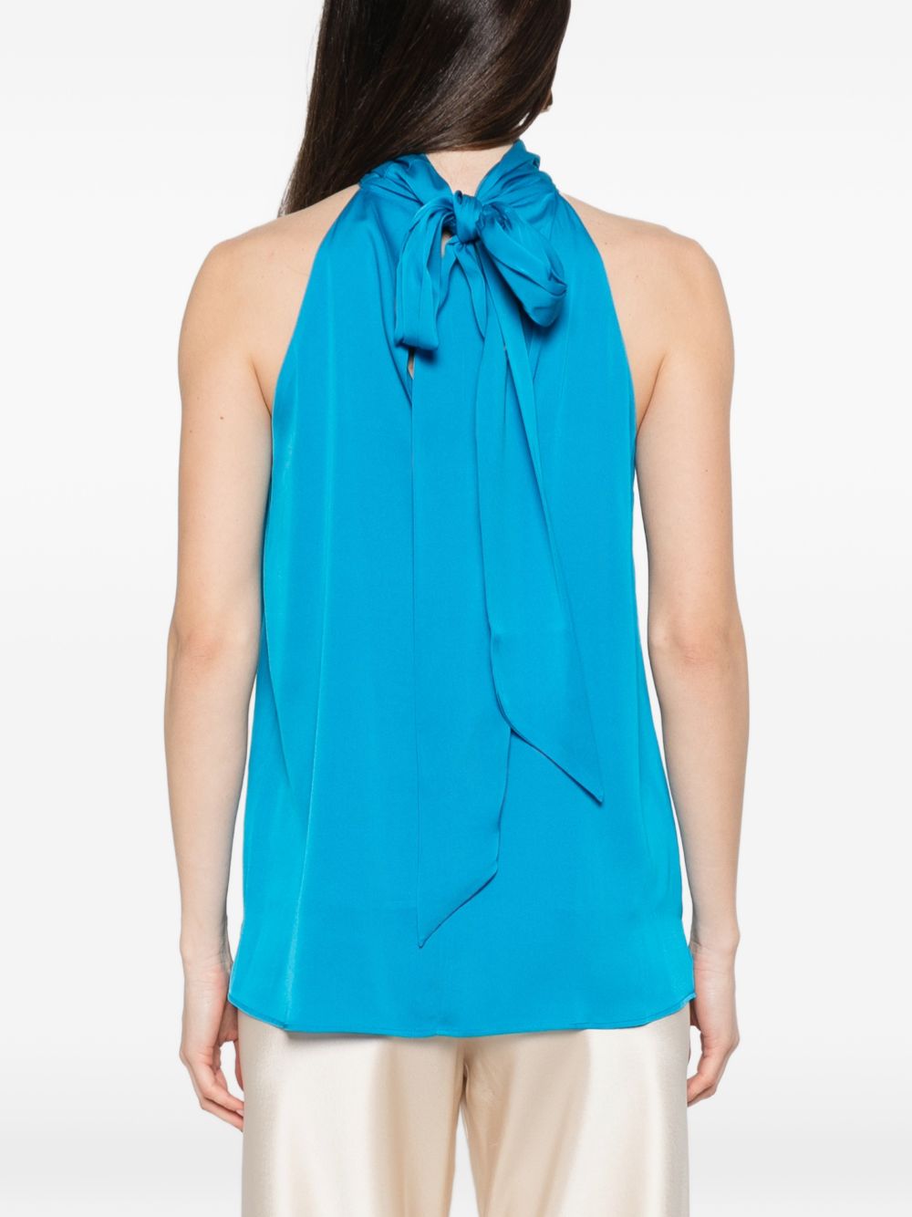 SILK95FIVE Top Clear Blue Silk