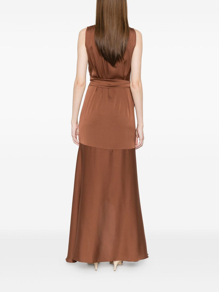 SILK95FIVE Dresses Marrone Chiaro Silk