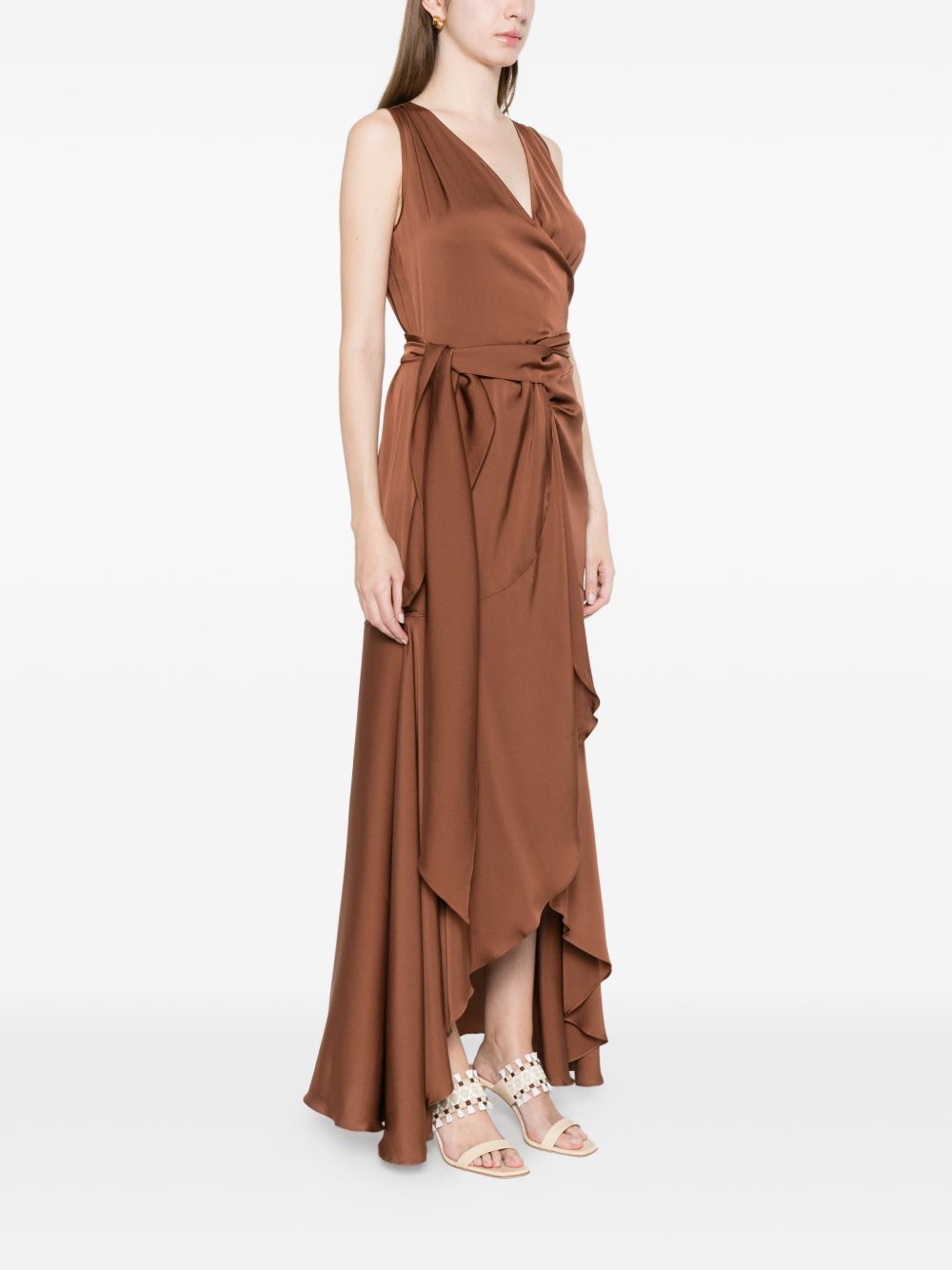 SILK95FIVE Dresses Marrone Chiaro Silk