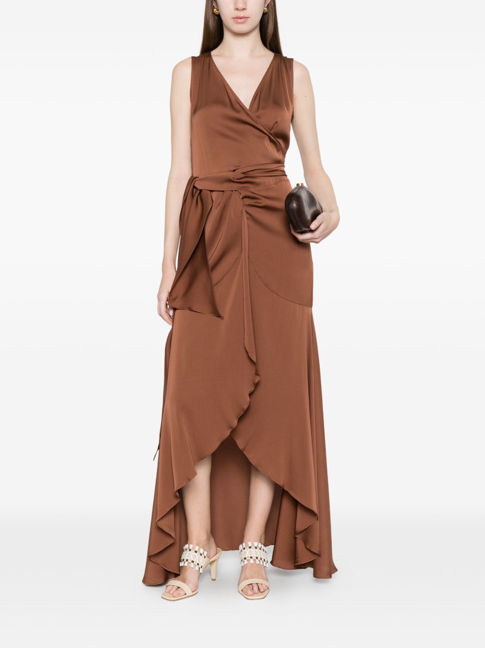 SILK95FIVE Dresses Marrone Chiaro Silk