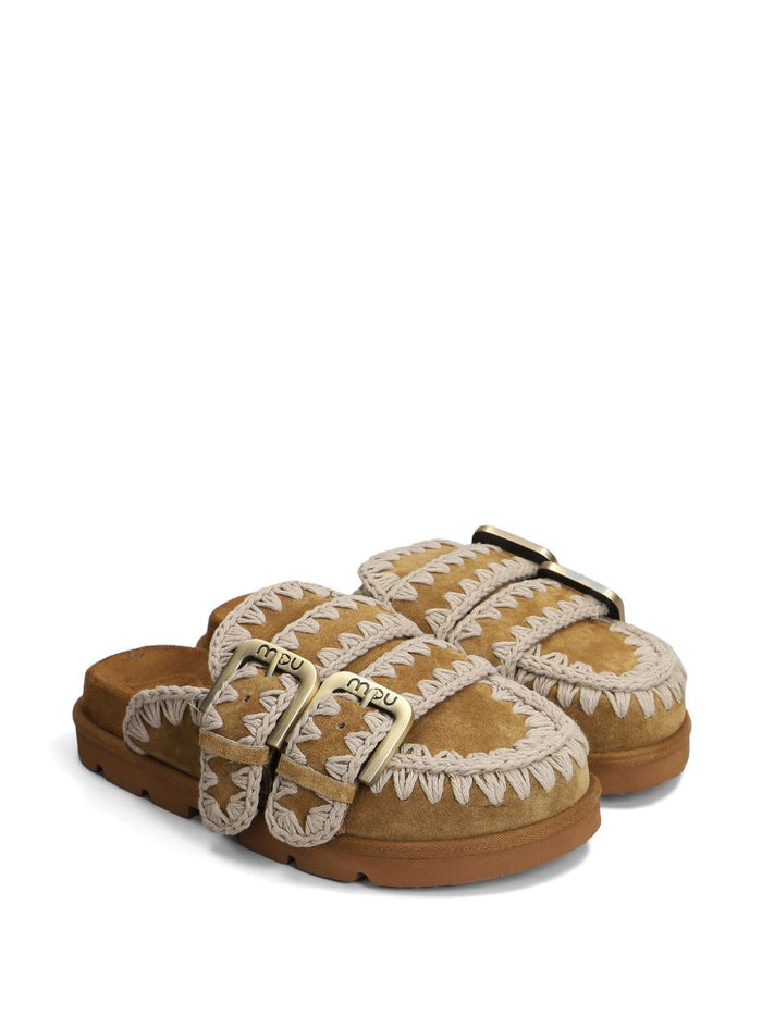 Mou Sandals Marrone Chiaro Calf Suede