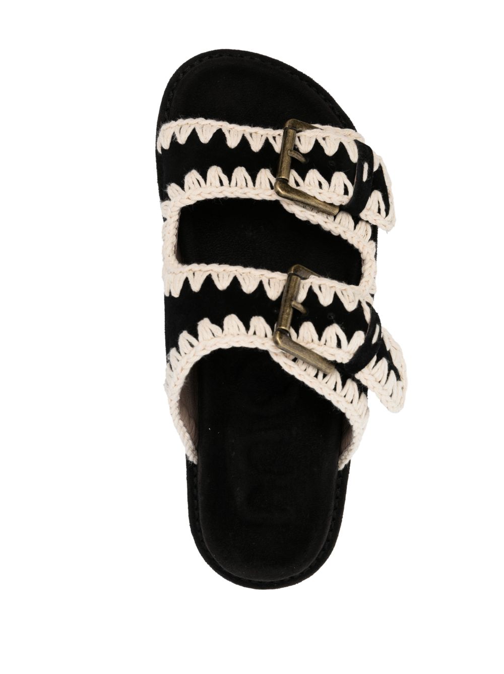 Mou Sandals Black Outer: calf Suede