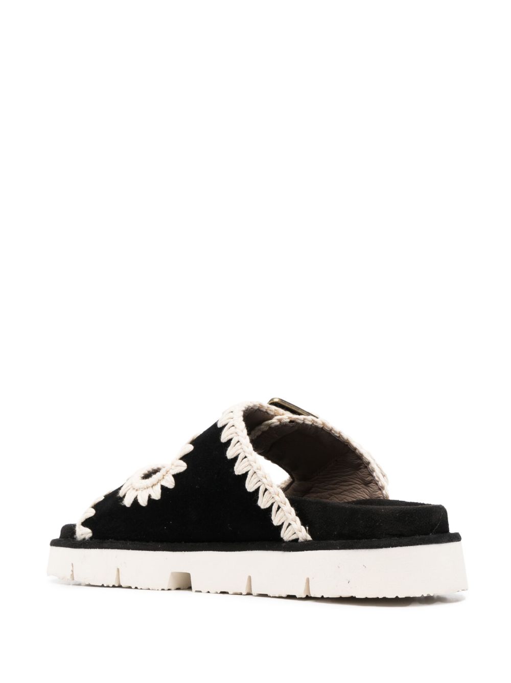 Mou Sandals Black Outer: calf Suede