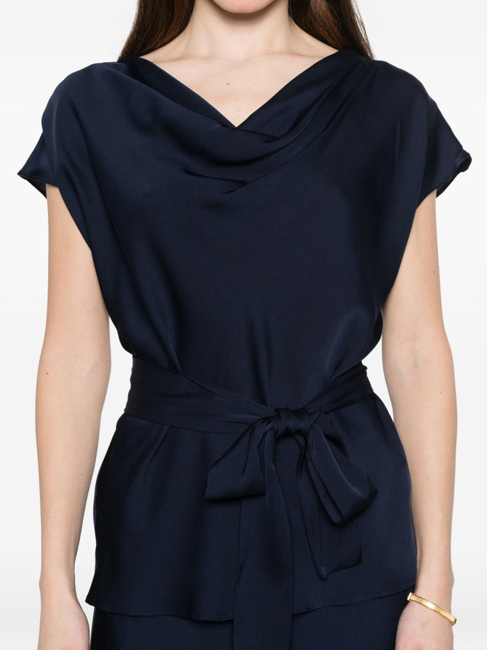 SILK95FIVE Top Blue Silk