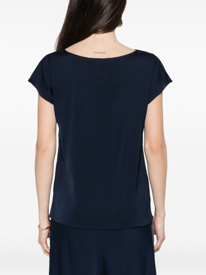 SILK95FIVE Top Blue Silk