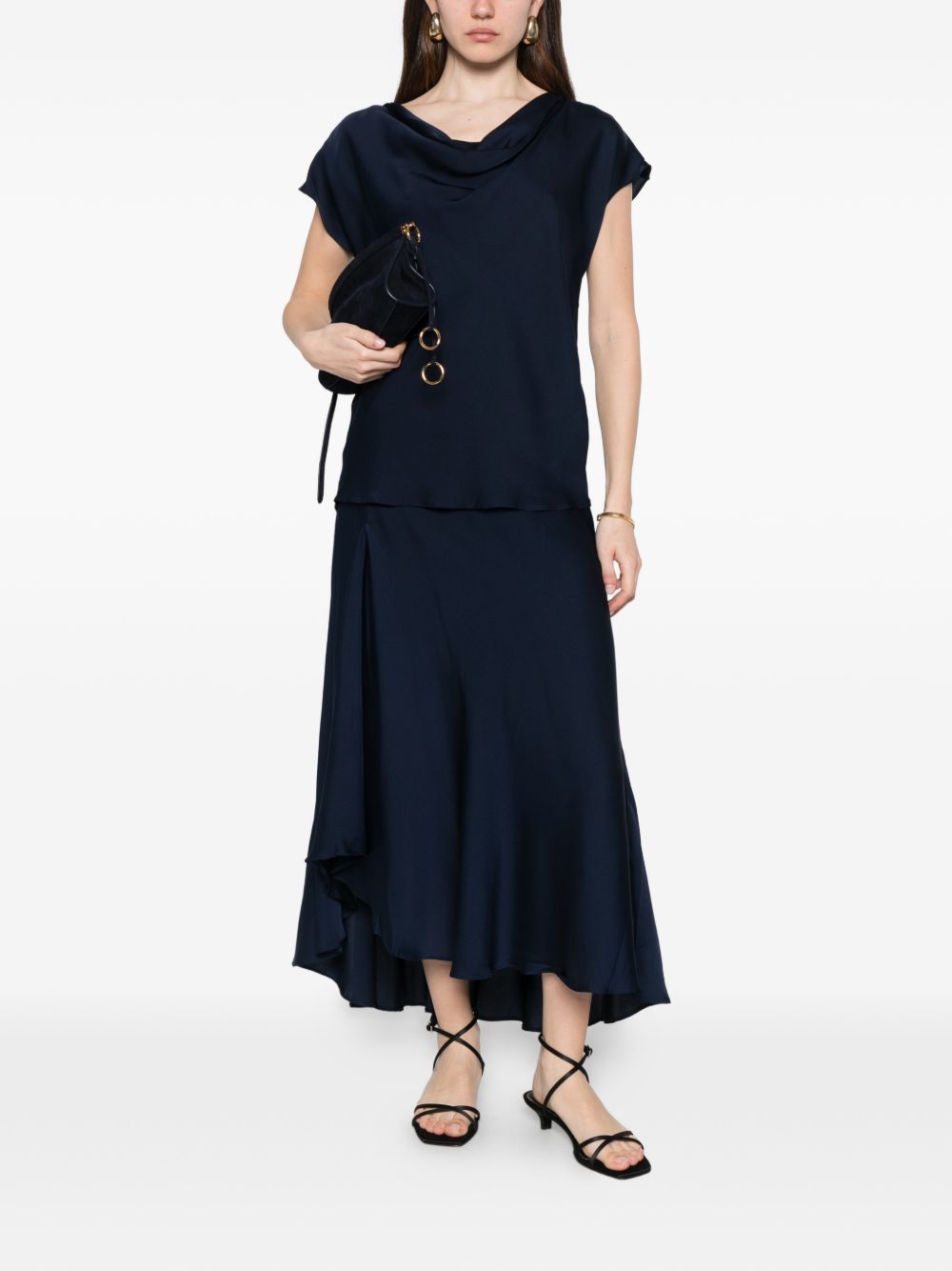 SILK95FIVE Top Blue Silk