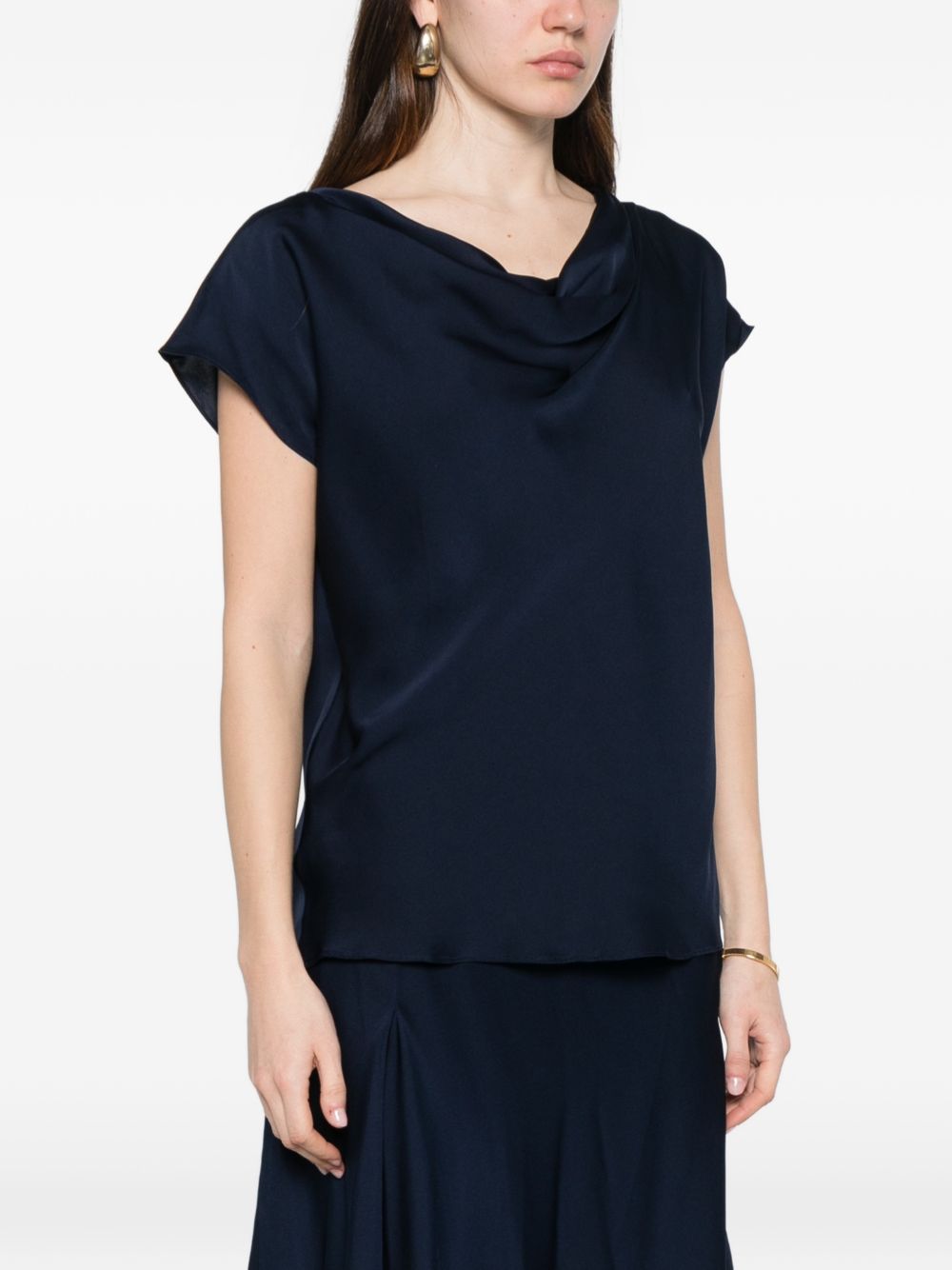 SILK95FIVE Top Blue Silk