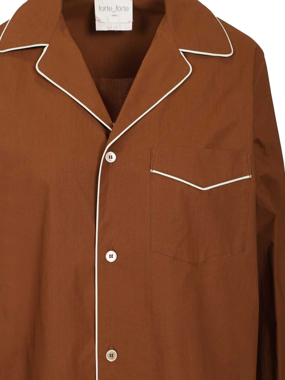 Forte Shirts Brown Cotton