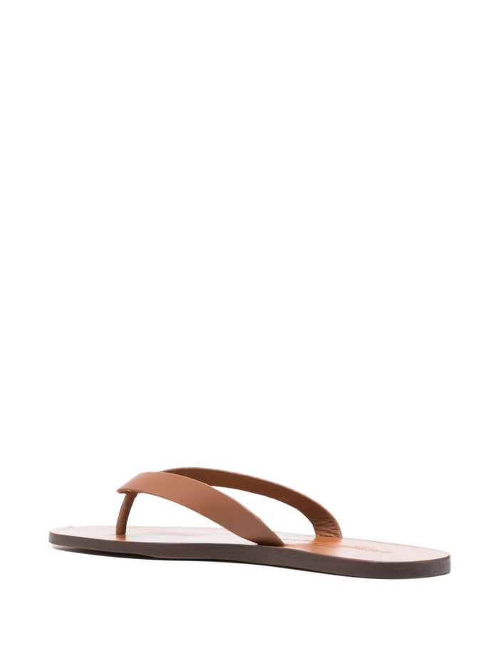 MANEBI Sandals Leather Brown Outer: calf