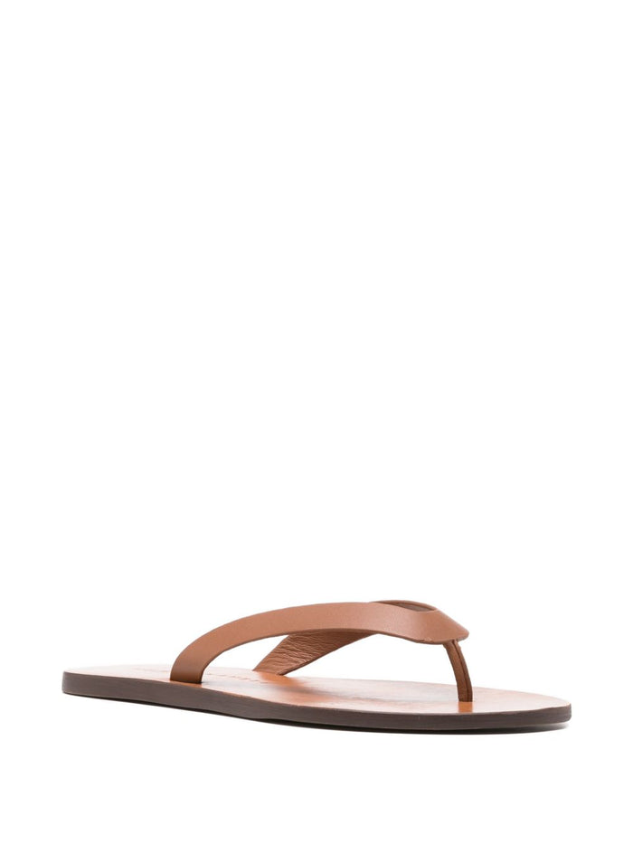 MANEBI Sandals Leather Brown Outer: calf