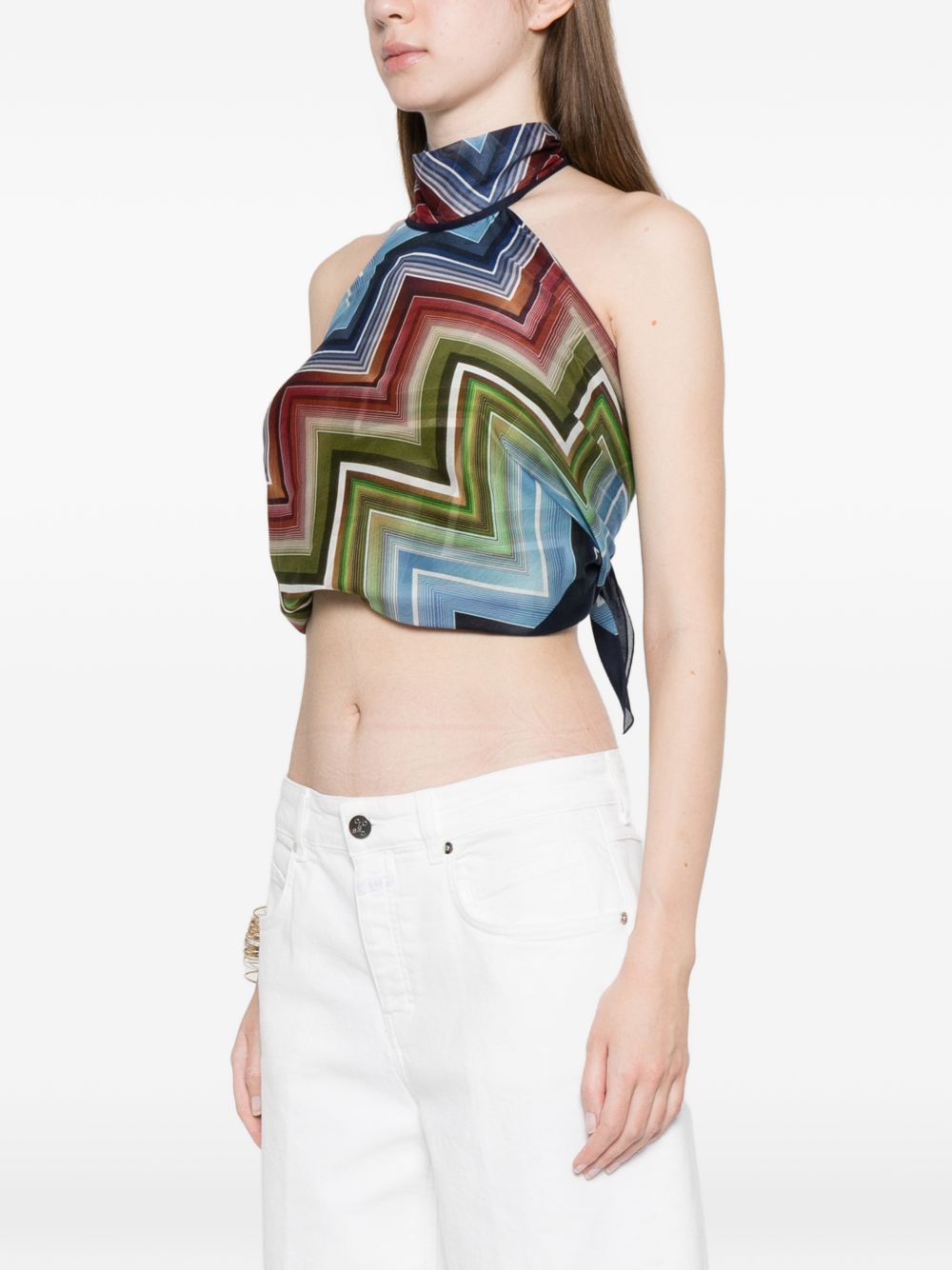 Missoni Top Blue Polyester