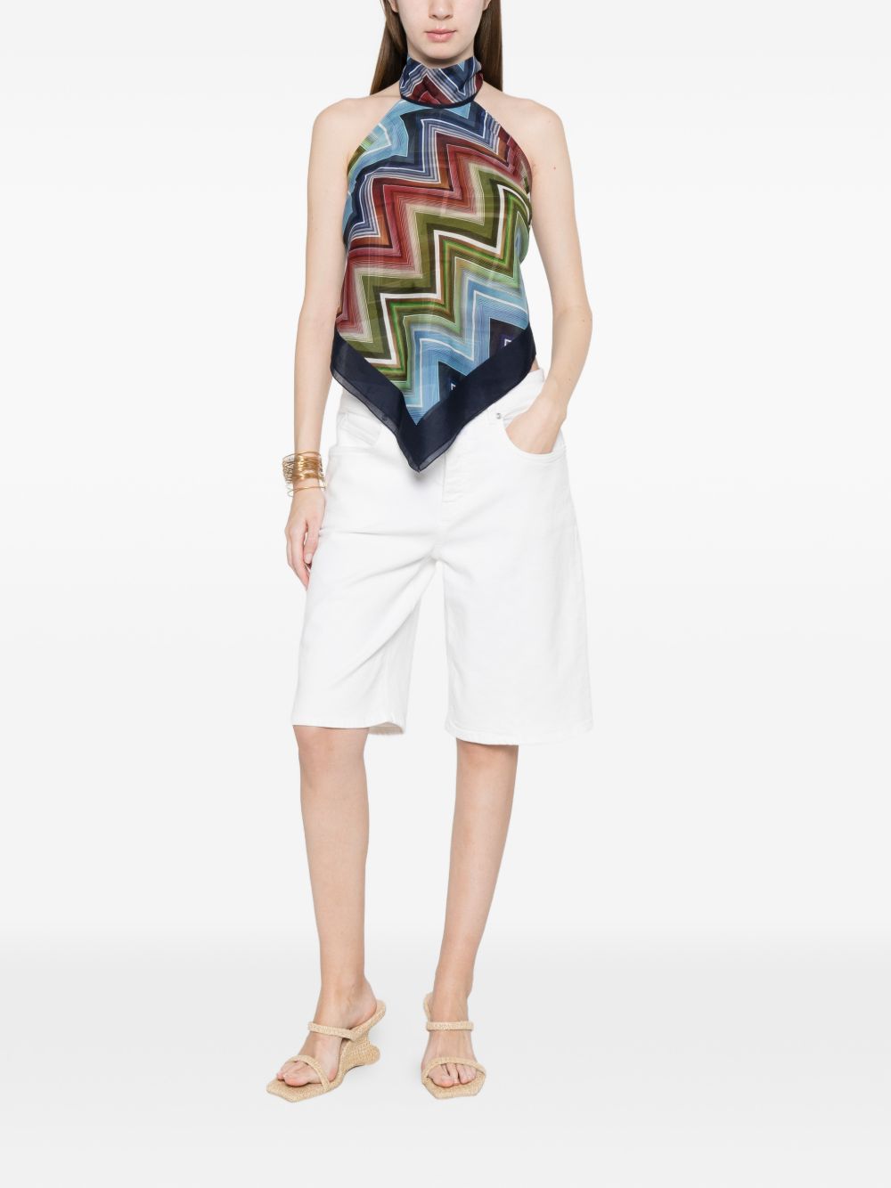 Missoni Top Blue Polyester