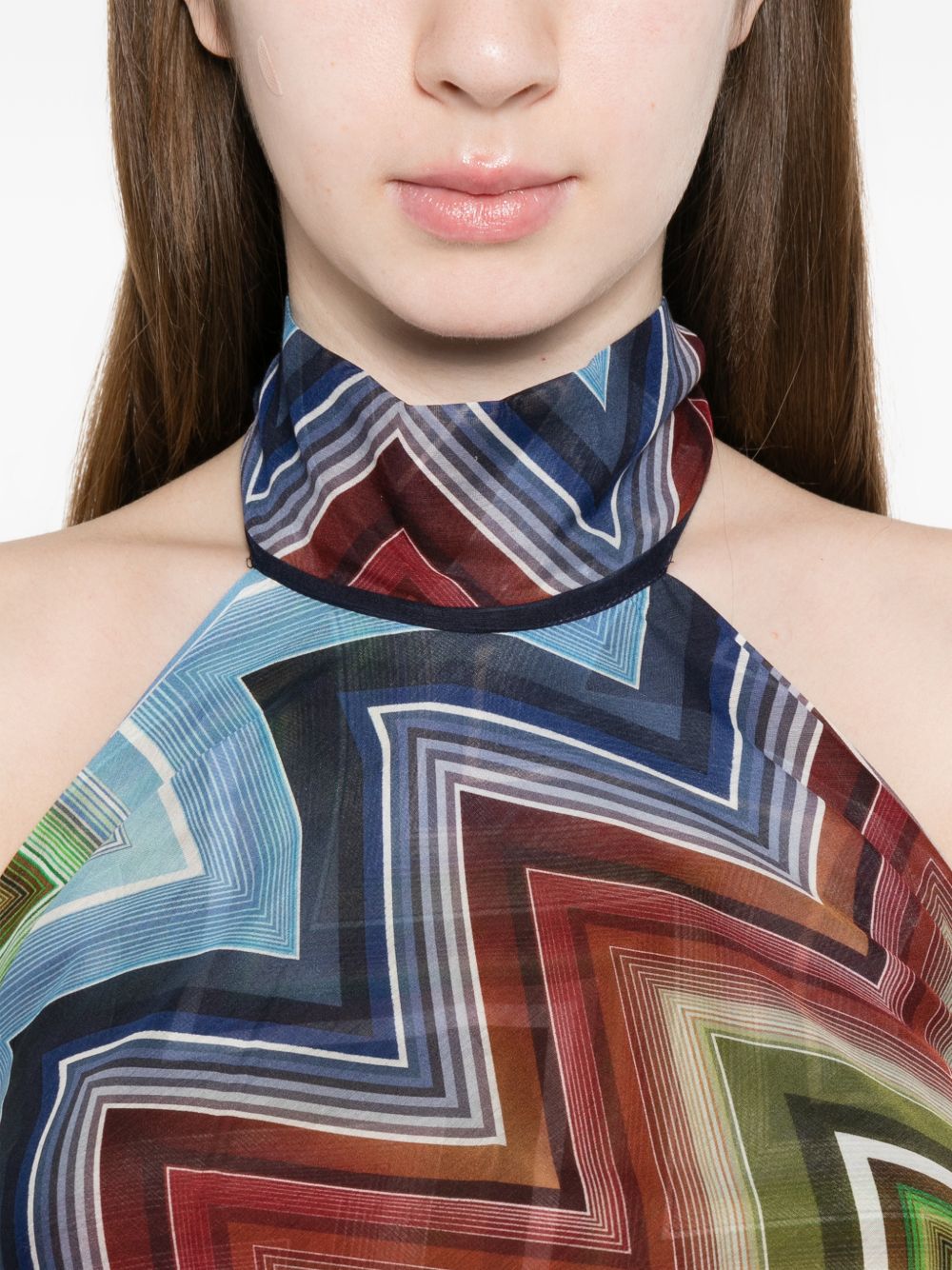 Missoni Top Blue Polyester