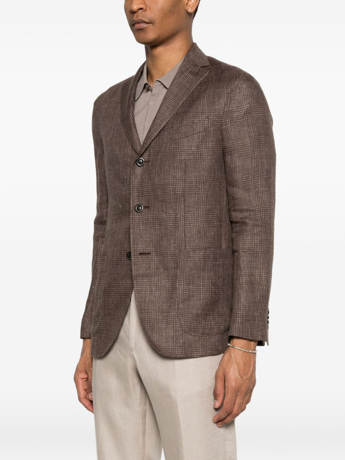 Boglioli Jackets Brown Outer: Linen/flax