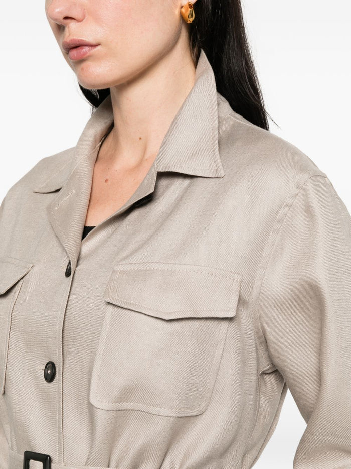 Tagliatore Jackets Beige Outer: linen/flax