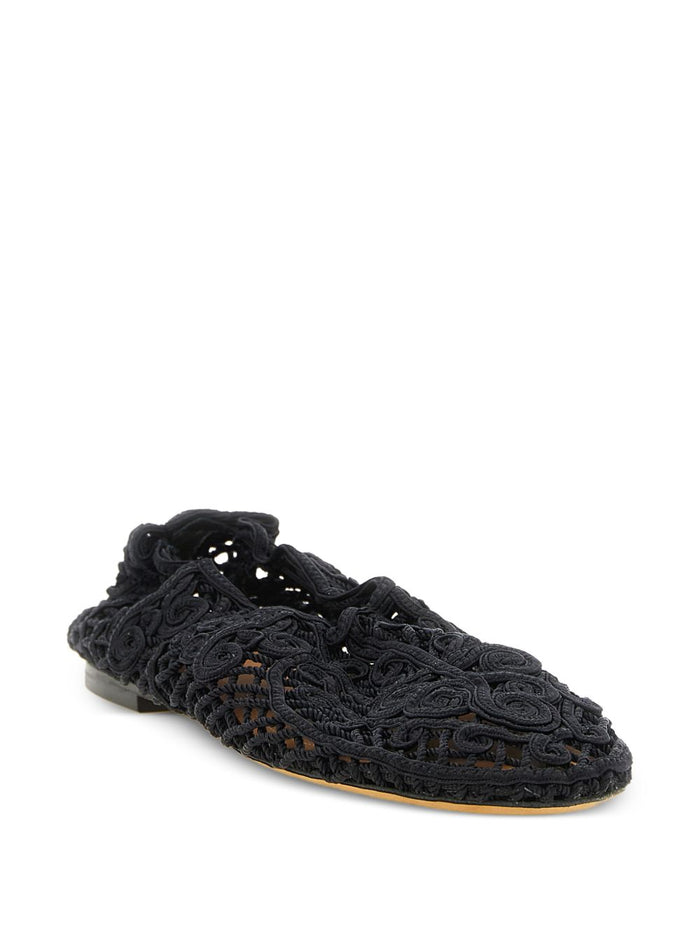 ODISSI Flat shoes Black Outer: Polyester