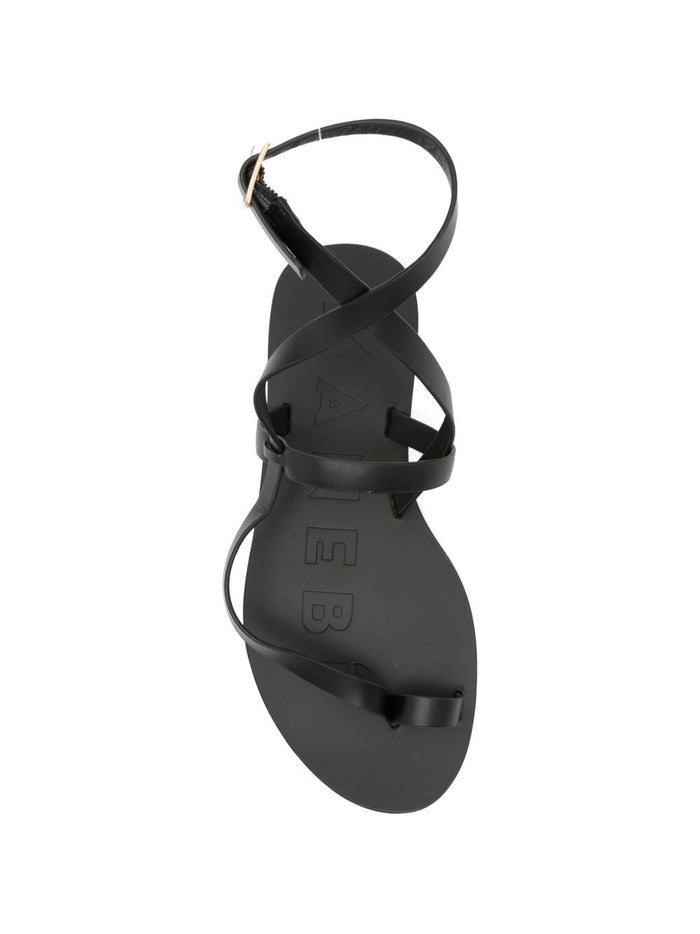 MANEBI Sandals Black Outer: Calf Leather