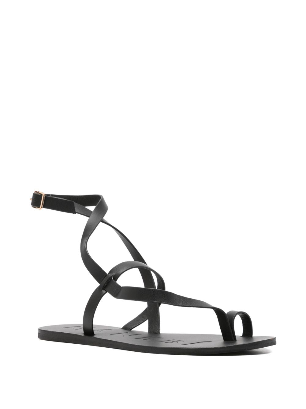 MANEBI Sandals Black Outer: Calf Leather