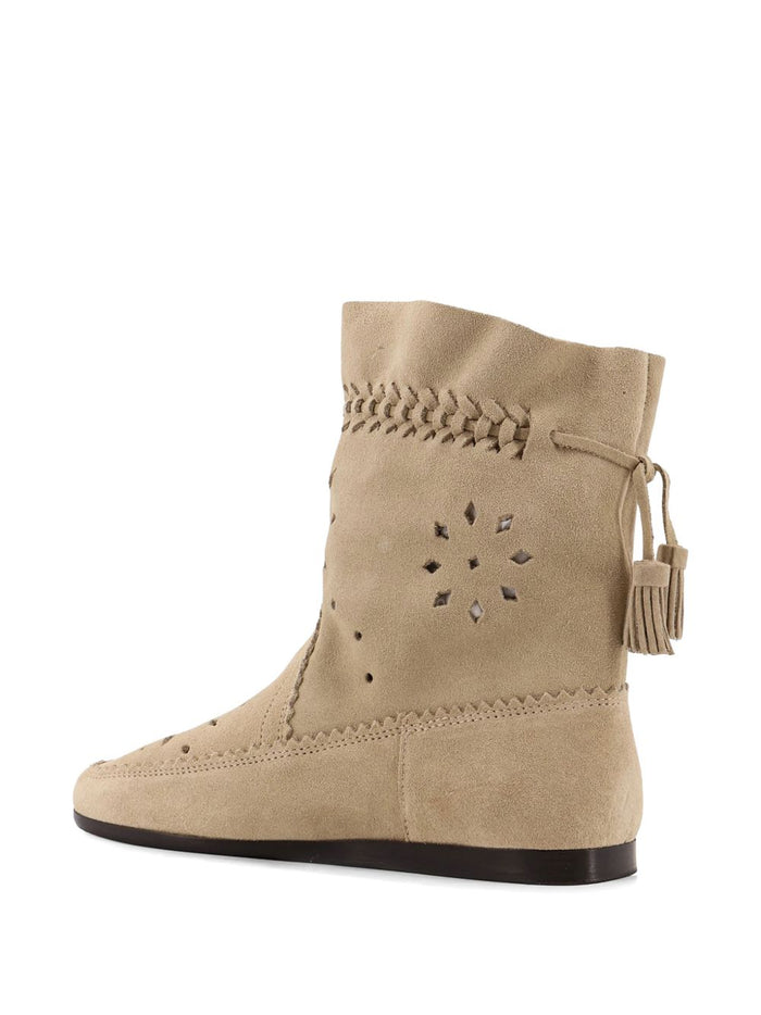 Isabel Marant Boots Dove Grey Cow Leather