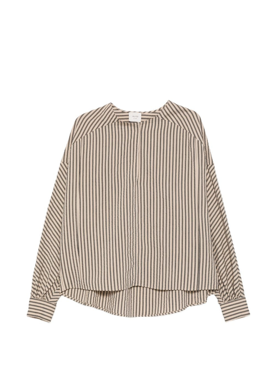 Alysi V-neck Striped blouse