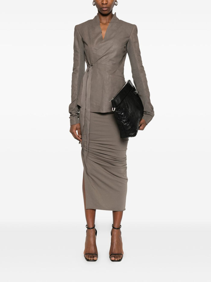 Rick Owens Skirts Grey Cotton