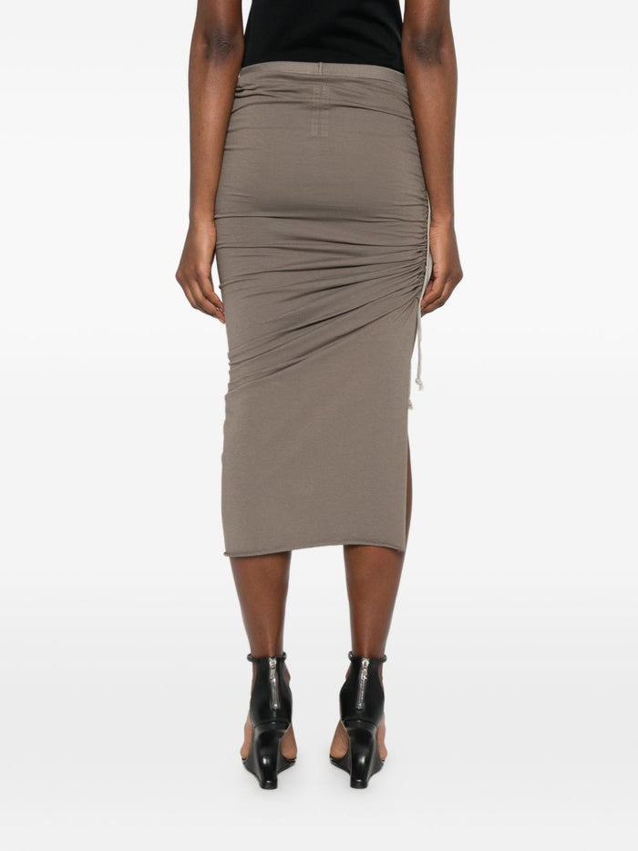 Rick Owens Skirts Grey Cotton