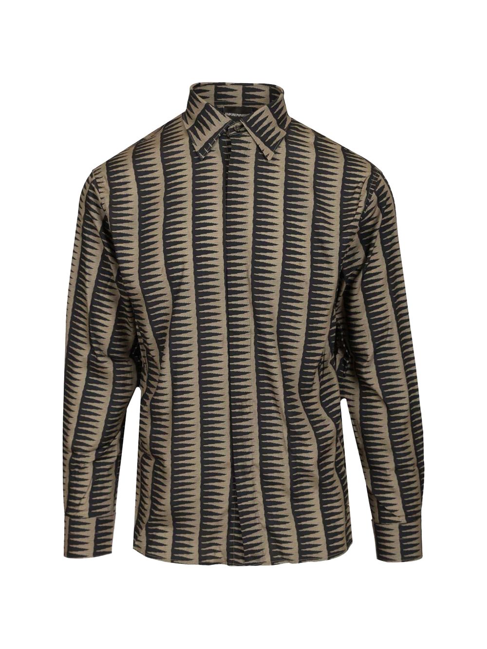 Emporio Armani Shirts Blue Lyocell